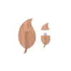Corporate giveaways promotional $1 usb drive wooden leaf new arrival otg flash drive custom udisk wooden leaf