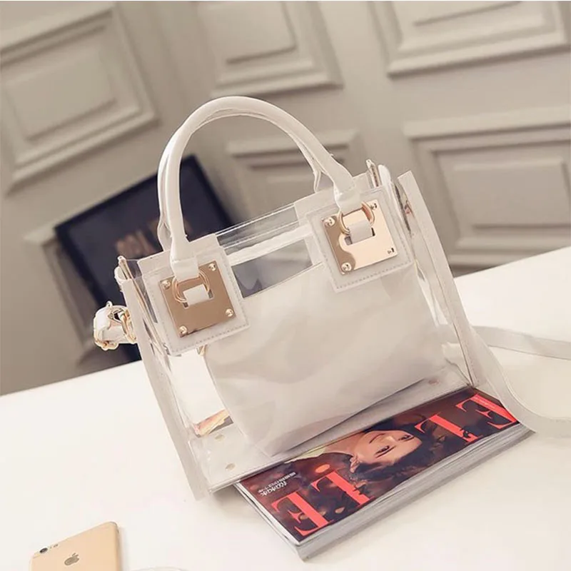 

New Arrival PVC Small Chain Woman Luxury Jelly Handbag Ladies Shoulder Messenger Bag Purses And Handbags, 5 colors