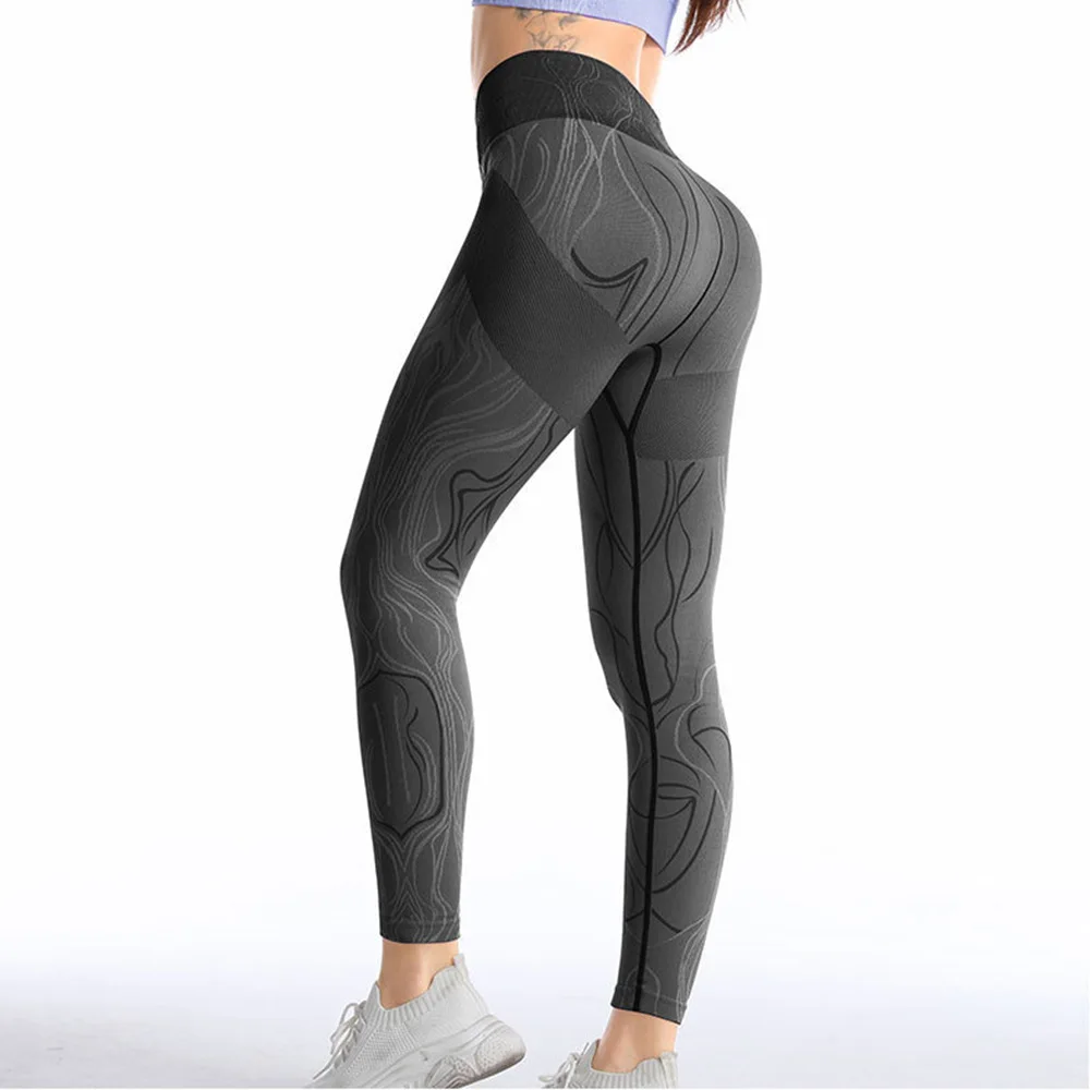 

2022 Factory Direct Women Sexy Girls High Waist Scrunch Butt Lift Seamless Ribbed Yoga Set Yoga Pants