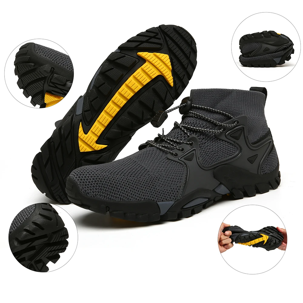 

Non-slip Waterproof Ankle Tactical Boots Outdoor Short Plush Sneakers Men Mountain Climbing Timber Hiking Boots