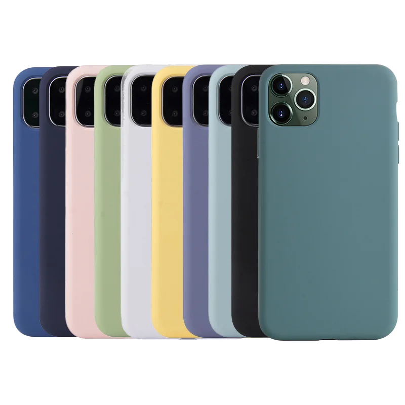

Shockproof Liquid Silicone Phone Case For iPhone 11 Pro X XR XS Max 7 8 Plus