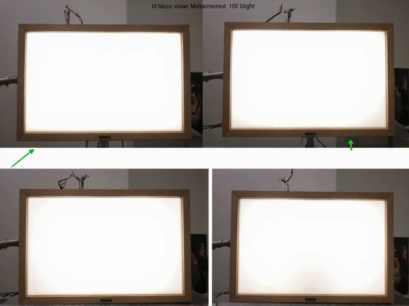 Comparison of proper vs improper LED placement in DIY light box