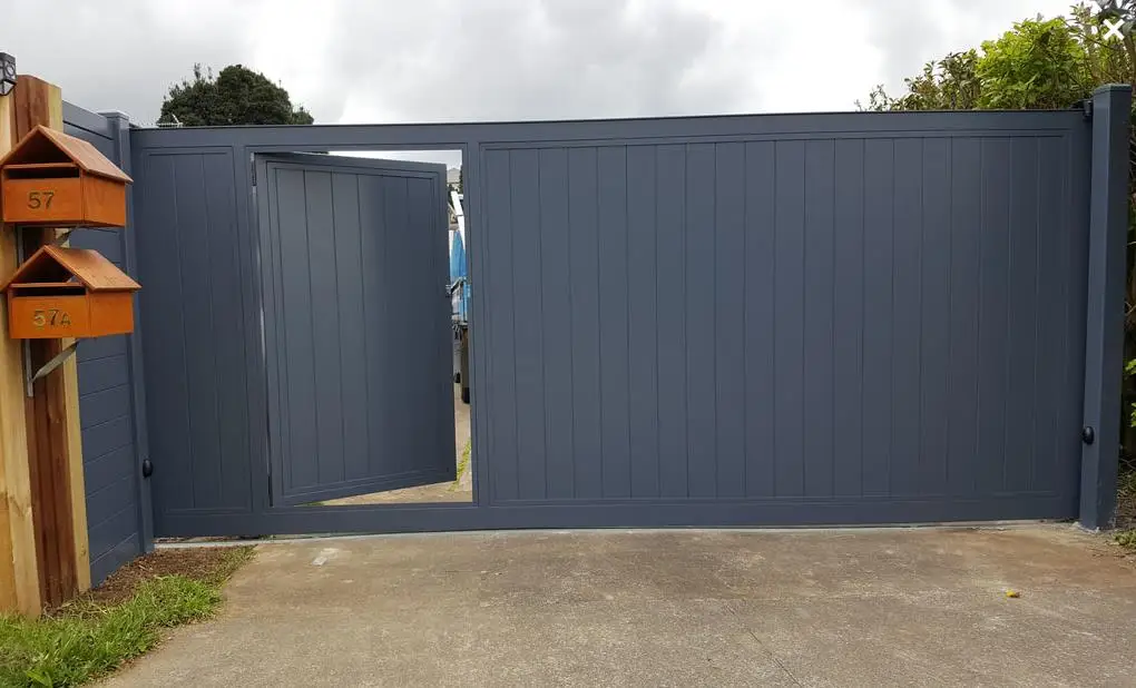 中国供应商现代铝栅的 домой 房子正门