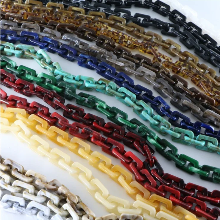 

Acrylic Resin Chain Belt Bag Accessories