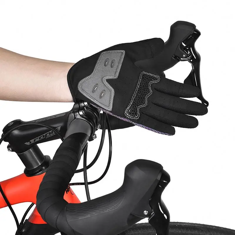 

Boodun Wholesale Bicycle Mtb Gloves Full Finger Bike Breathable Pro gel damping Women Cycling Gloves For Bicycle, Custom color