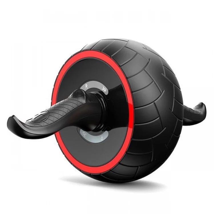 

Gym Professional Trainer Fitness Equipment Double AB Hand Abdominal Exerciser Wheel Roller