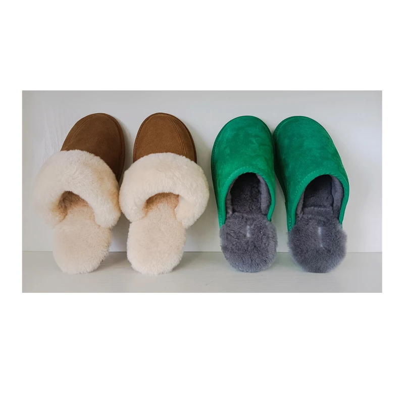 

Factory women slippers 2023 sandals and slippers platform Sheepskin Wool house Fashion fur slide designer slippers for men