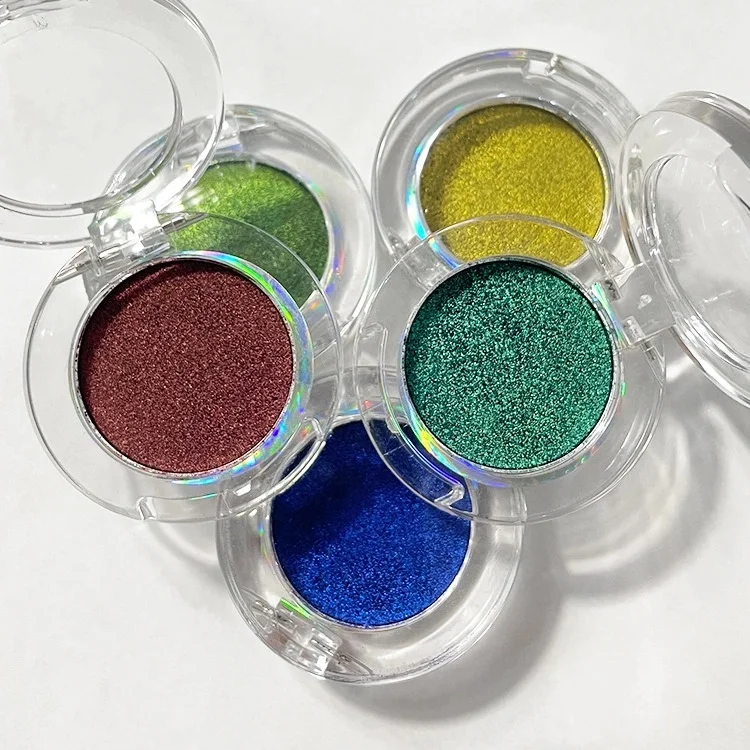 

hot selling High Pigment Private Label Cream -chrome Eyeshadow Powder Chameleon Pigments Makeup Eye Shadow, One eyeshadow palette