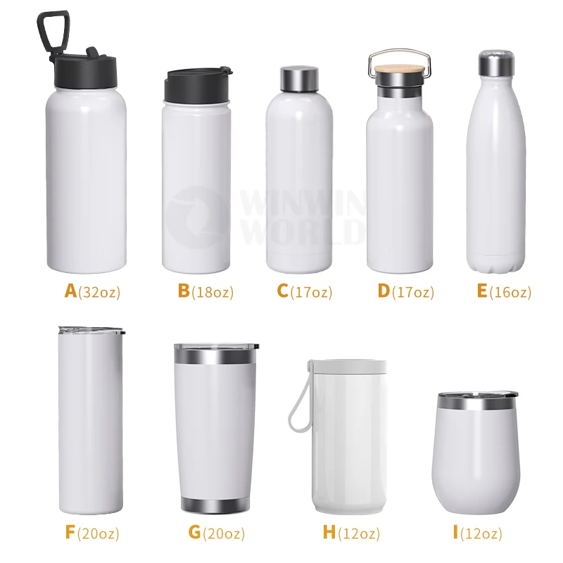 

20oz Sublimation Tumbler Double Wall Stainless Steel Vacuum Insulated Straight Sublimation Blank Coffee Cups With Metal Straw, White