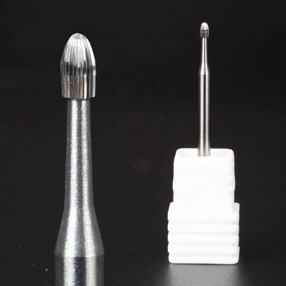 3/32" Safety Professional Electric File Tungsten Carbide Nail Cuticle Clean Bit for Manicure Pedicure Drill Machine