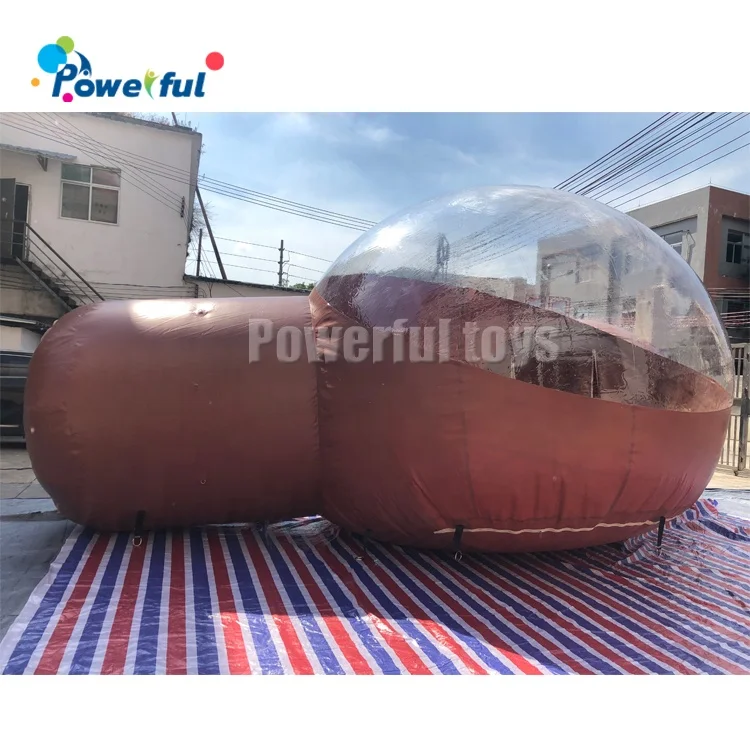 2 Room Inflatable Transparent Bubble Camping Tent For Family