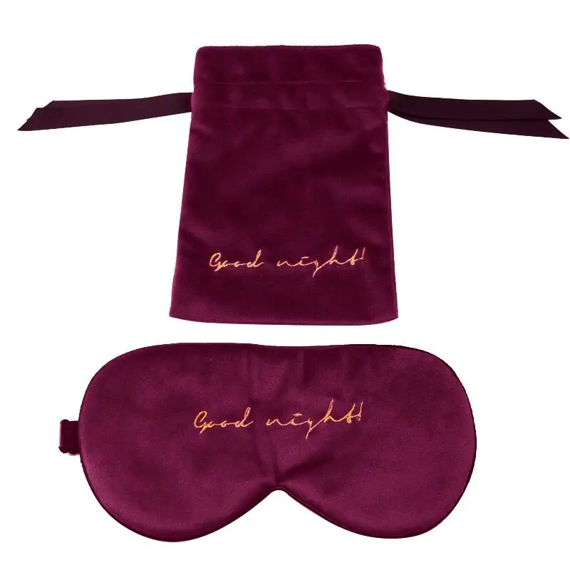 

Manufacturer Custom Velvet Comfort Eye Mask Wholesale Sleep Eye Mask, Customized color