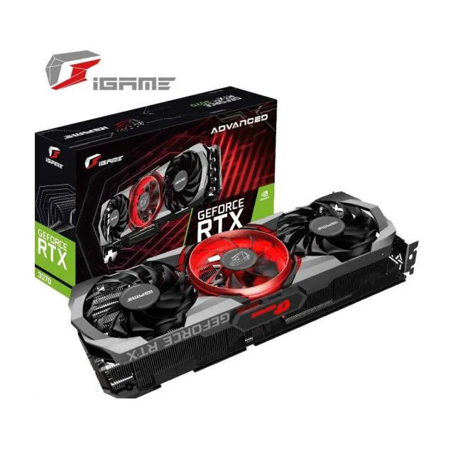 

Colorful iGame RTX 3070 Advanced OC 10G pc gaming graphics card 3070 support rtx 3070 10gb gpu cooling fan GDDR6X