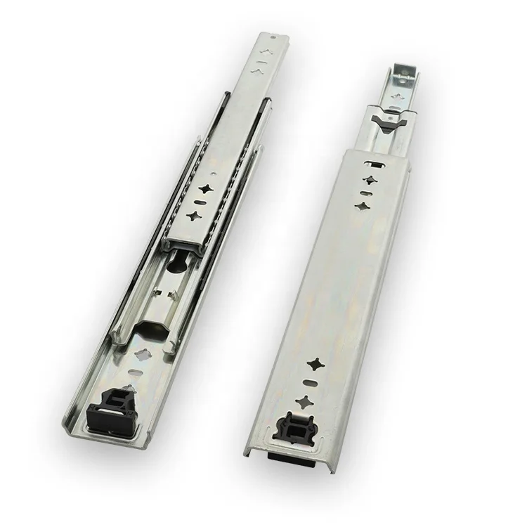 
Runners Ball Bearing Locking Full Extension 100kgs Loaded 3 Fold Rail 1000mm Heavy Duty Drawer Slide 