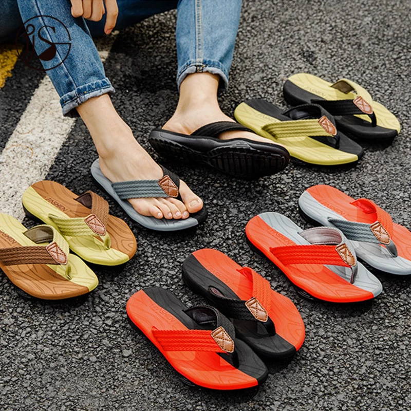 

Custom fashion men sandals slippers EVA flip flop for men comfort soft men flip flops, Customized color