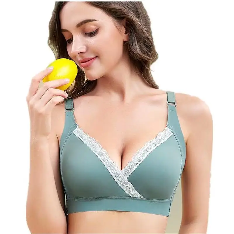 

New maternity bras breast feeding bra lace large size mother lingerie for pregnant women
