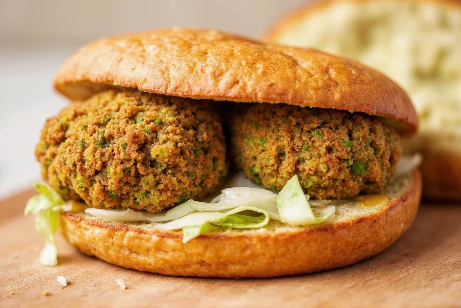 Step-by-step falafel making process