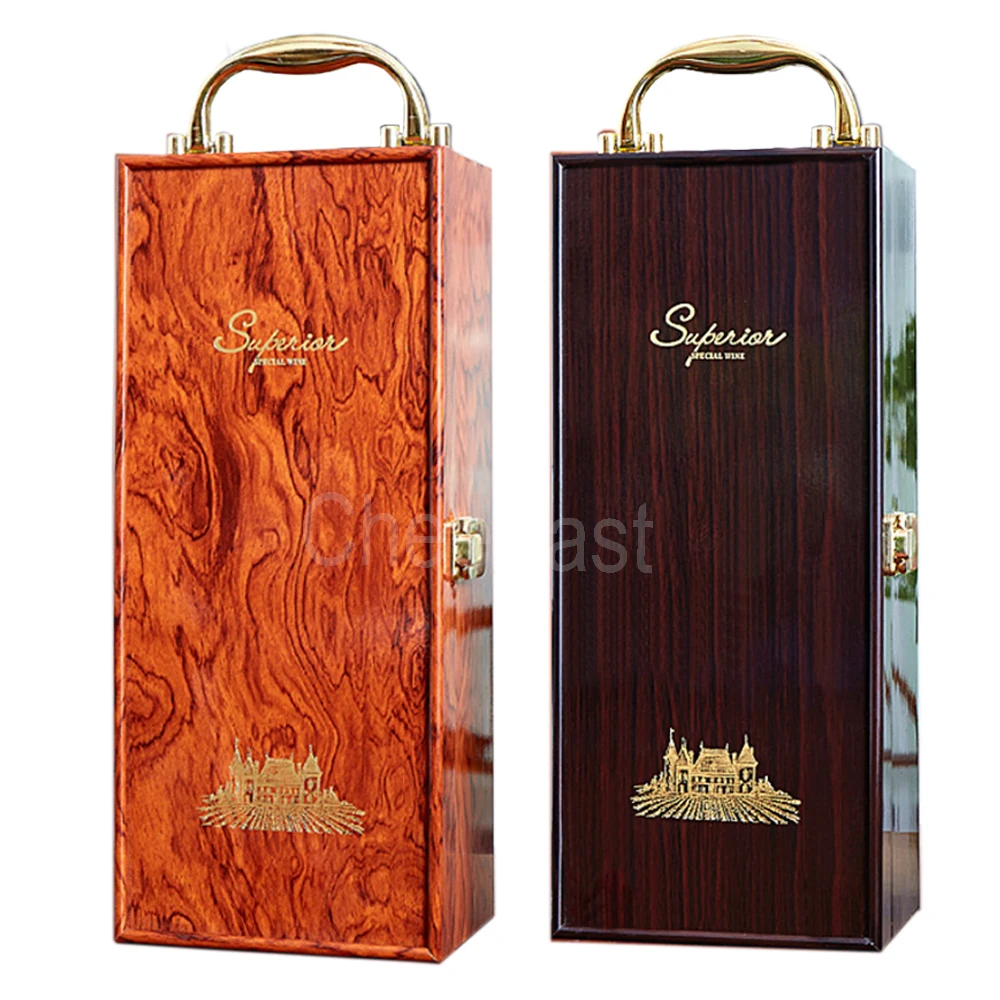 
Direct sales single wooden box wood for wine gift 
