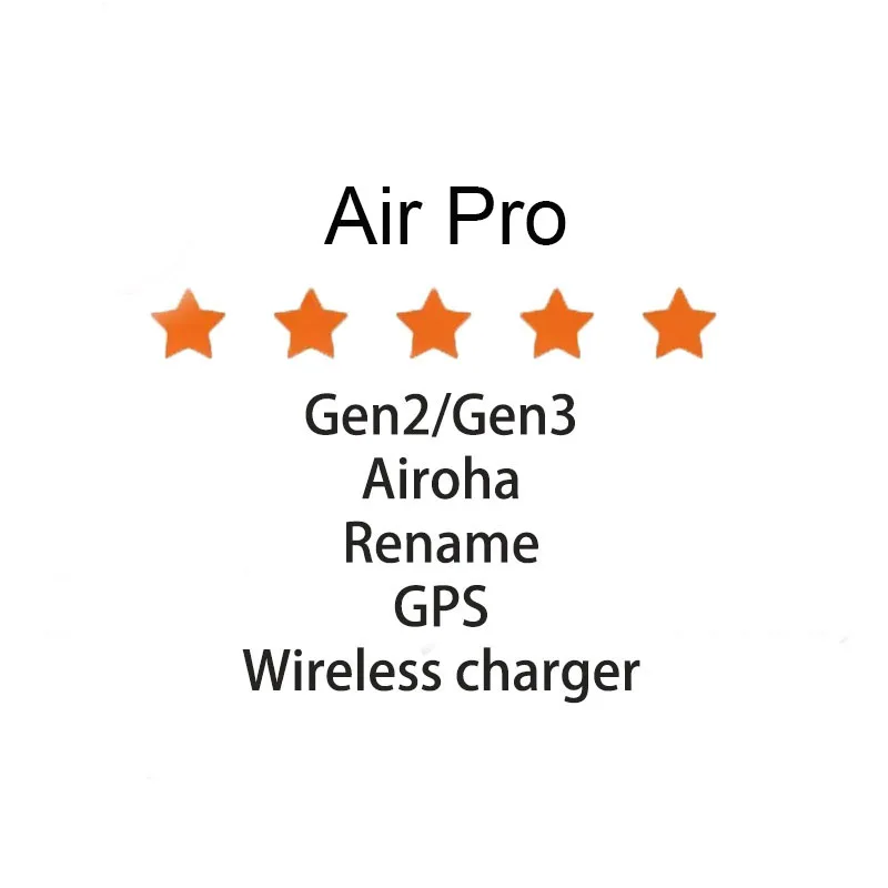 

100% High Quality AirPro Fast Shipping with Rename GPS Gen 3 Pro Earphone Great Air Pro Wireless Earbuds