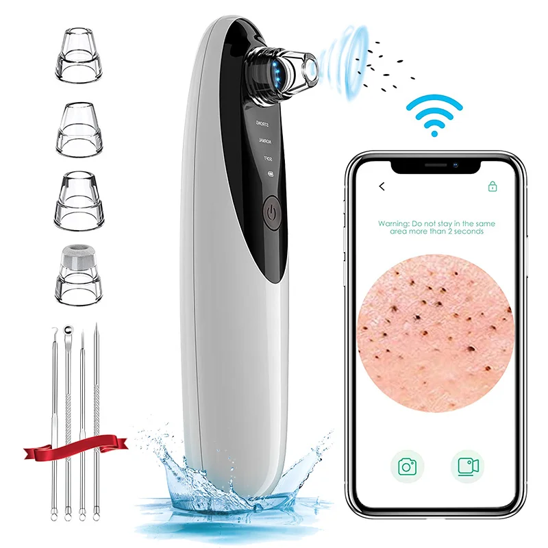 

Portable Vacuum Removal Whitehead Blackheads Whiteheads Nose Facial Blackhead Remover for Home Use, Rose gold