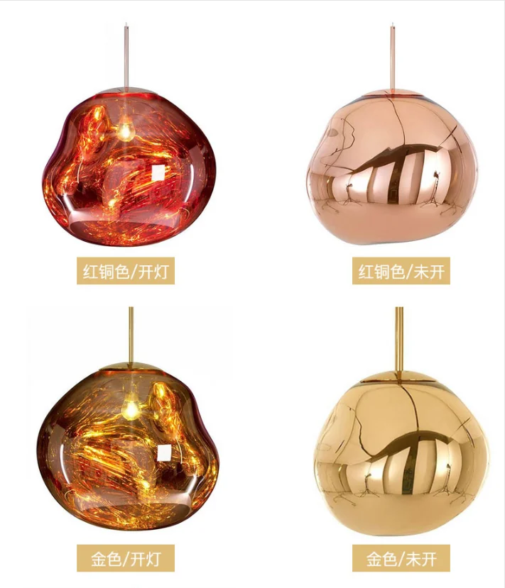 Hot Sale Energy Saving lighting room art decor children lava glass led pendant lamp