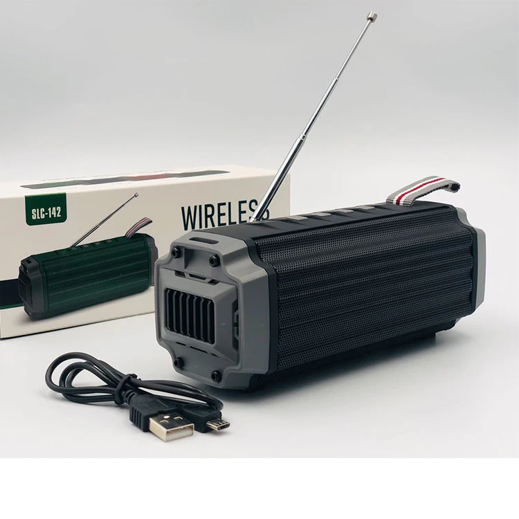 

New SLC-142 wireless speaker creative antenna outdoor portable radio bass stereo