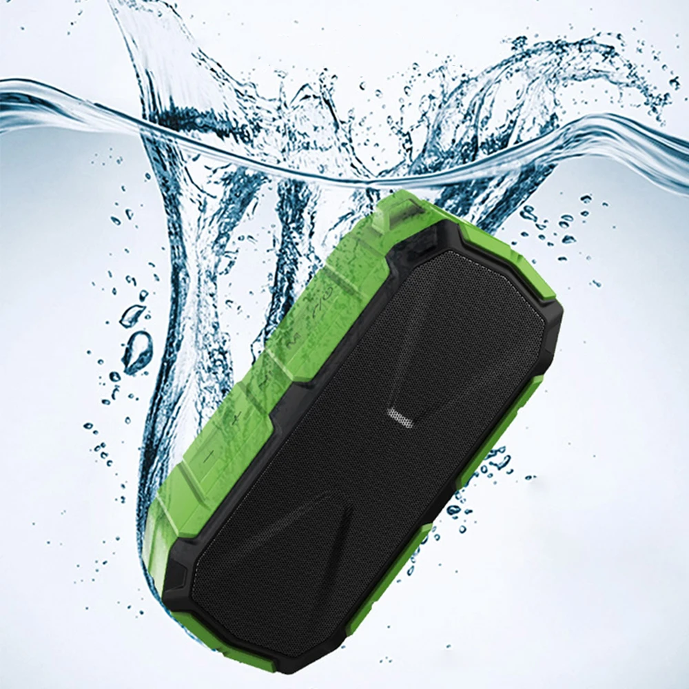 

True wireless stereo portable speaker waterproof IPX7 wireless outdoor bass speaker, Red green black