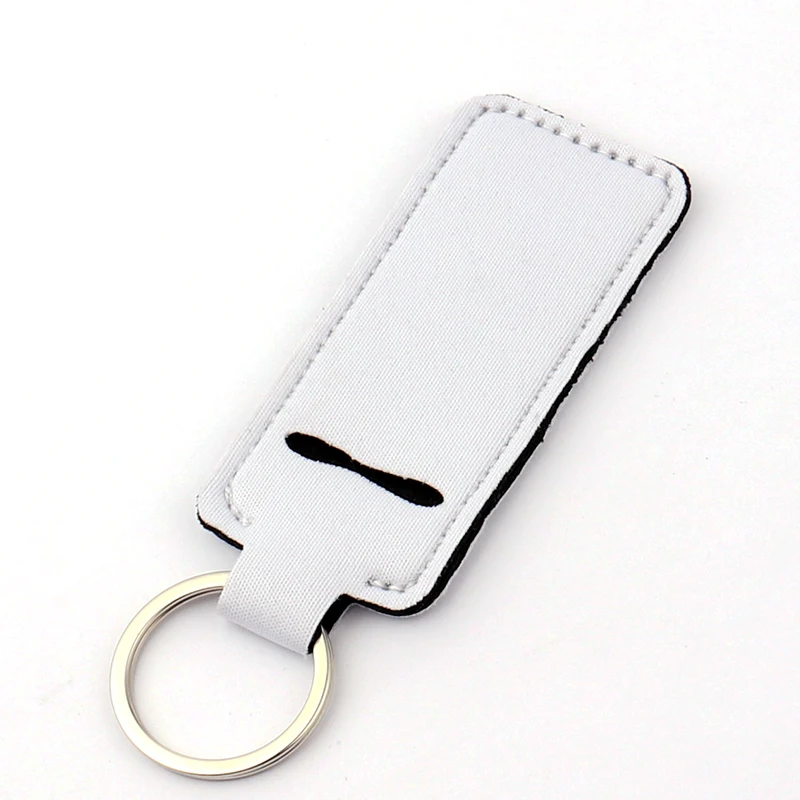 Blank Printed Logo Lip Balm Holder Neoprene Chapstick Keychains Custom ...