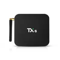 

Newest Allwinner H6 Quad Core Tanix Tx6 Smart Tv Box 4Gb 32Gb 2.4G/5G Dual Wifi Stb Android 9.0 Tv Box Tx6