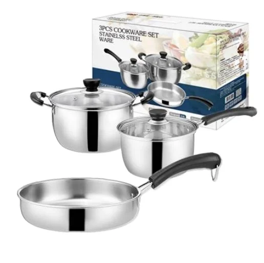 

Ebay de China 6PCS kitchen surgical steel cooking pan pot cookware set