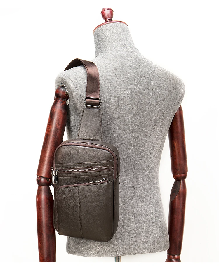 

Marrant 8696 brand fashion waterproof men custom crossbody chest bag, Black,white