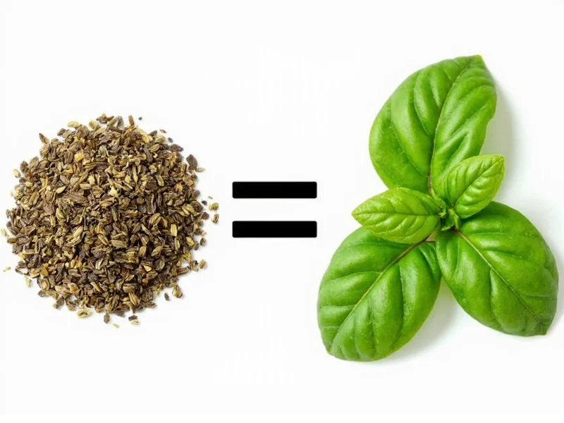 how much dried basil equals 1 cup fresh