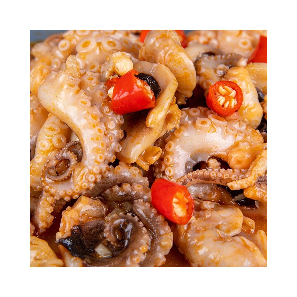 
Refreshing Elastic Delicious Spicy Frozen Cooked Flower Octopus 