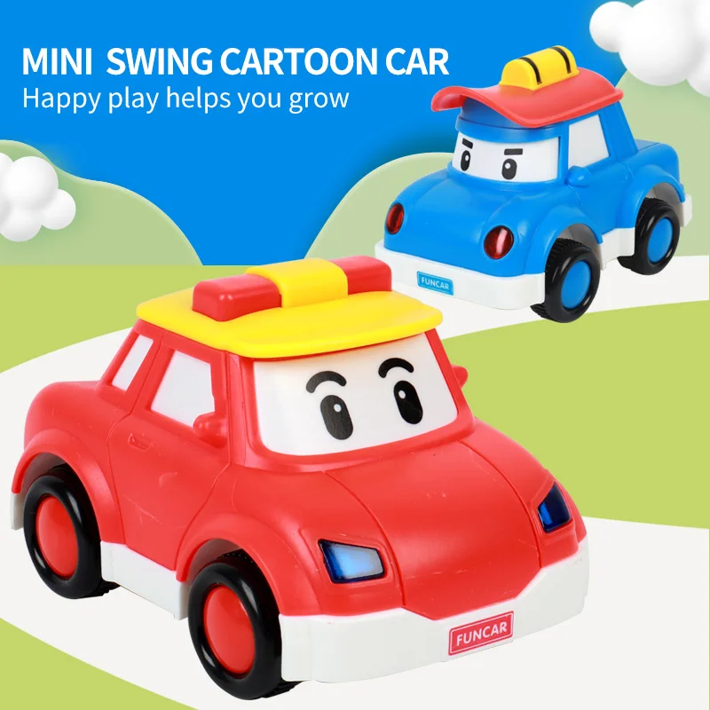 
2020 Mini Swing function car toy children engineering toy car model die-casting car toy set 