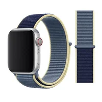 

New Colors Midnight Blue 40mm 44mm Nylon Sport Loop Strap For Apple Watch Series 5 Strap