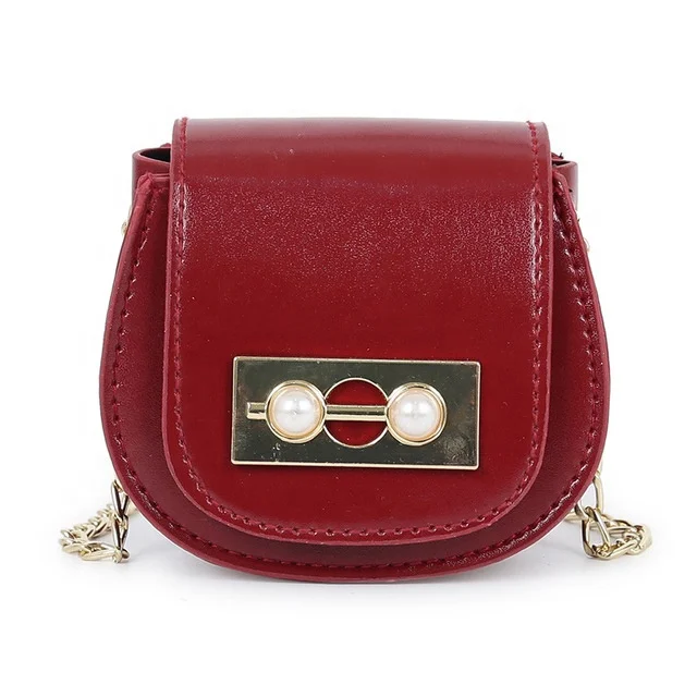 

Cute Girl Mini Bag Western Fashion Children's Shoulder Messenger Bag Solid Color Small Capacity Bag, Red, green, black, pink, blue