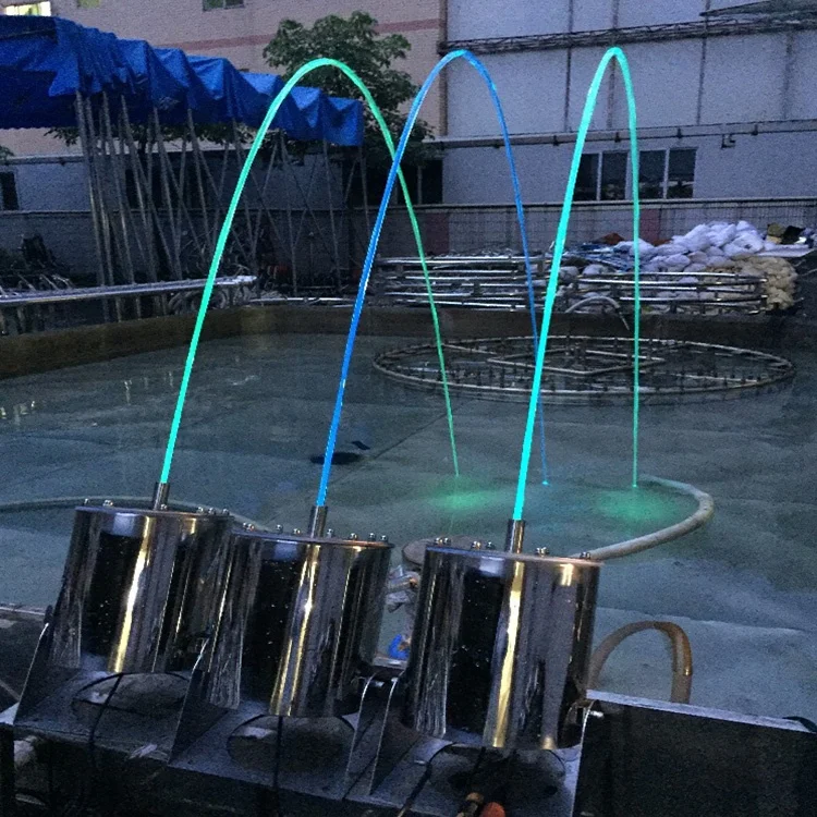 

Adjustable Straight Laminar Water Jet Pool Fountain Heads Music Dancing Water Flow Fountain, Colorful