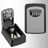 Custom Key Box Weatherproof 4 Digit Combination Key Storage Lock Box Indoor Outdoor Password Lock Hidden Keys Storage Box