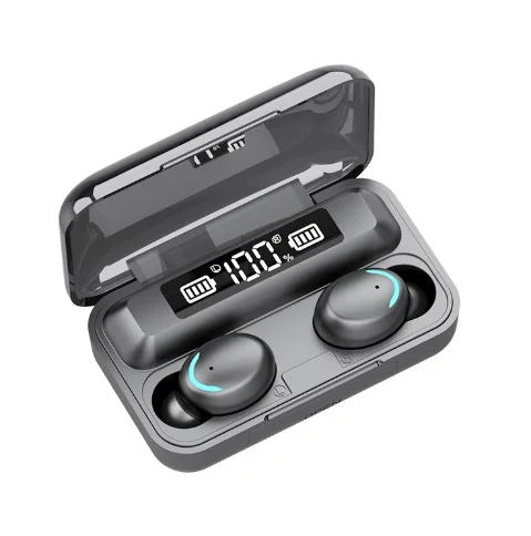 

Trending Product 2022 F9 TWS Real Name Change F9 GPS Wireless Charging Case In earbuds Sensor Head earphone, White/black