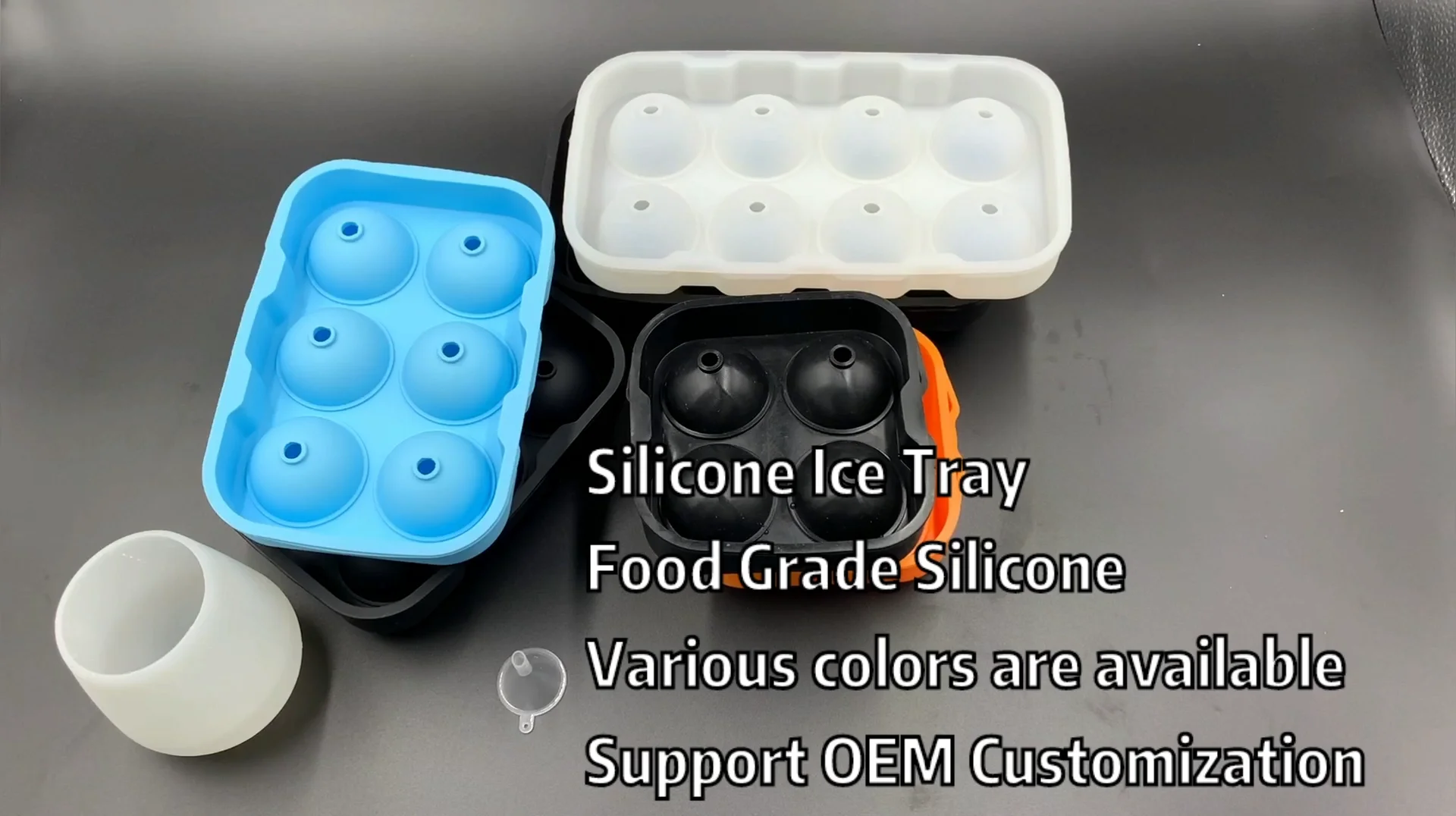 Silicone Ice Cube Tray 3d Silicone Large Round Ice Cube Mold With