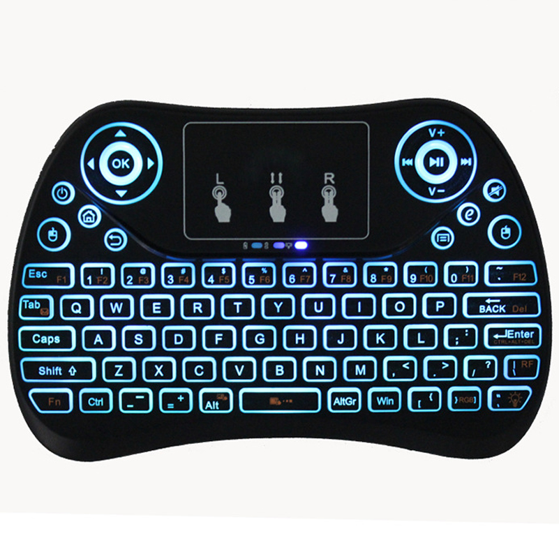 

Ergonomic Surface Pocket Handheld Backlit Mini Wireless Keyboard Android Smart TV touch pad keyboard