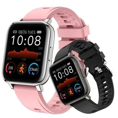 

Waterproof Men Women Smartwatch P25 For Apple Watch IPhone Android Watch Heart Rate Monitor Fitness Tracker Smart Watch, Black white