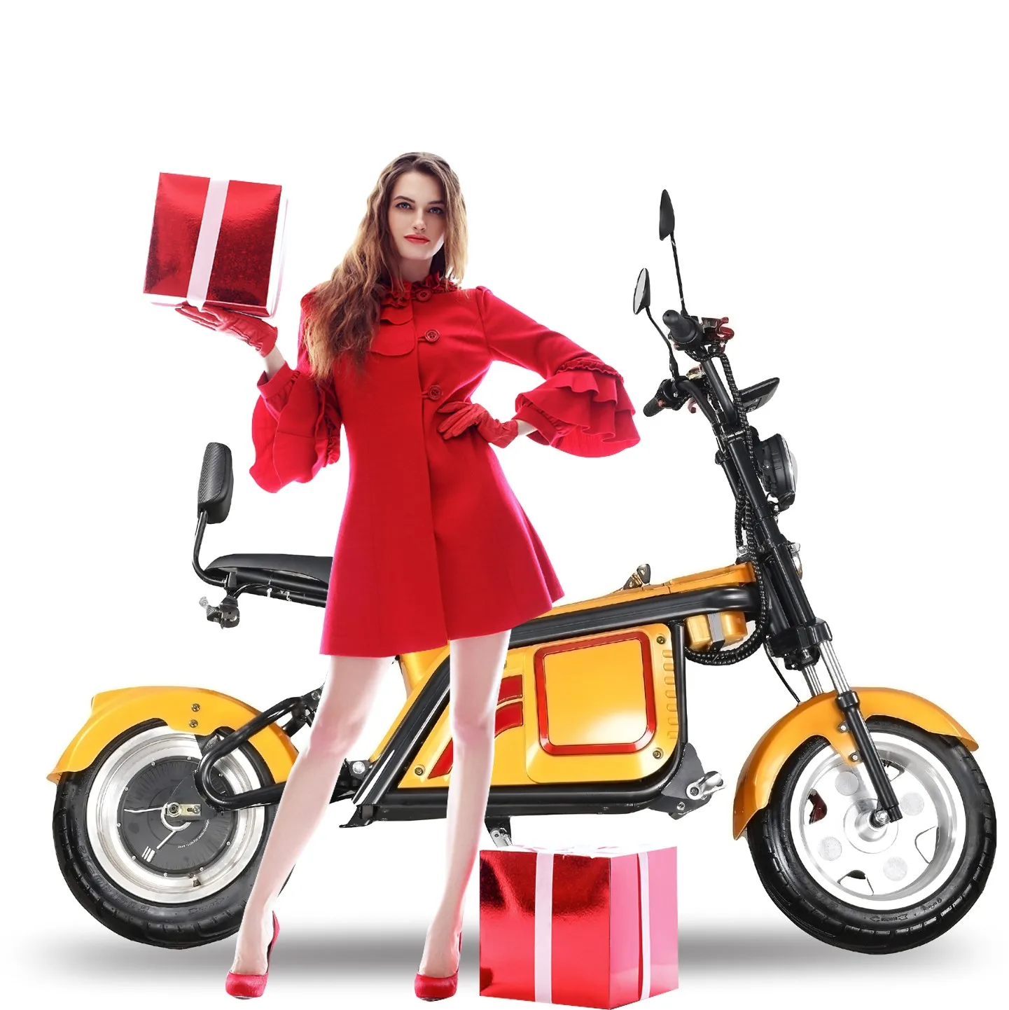 

Holland Warehouse European Warehouse Stock 1500w Electric Scooter City Coco Seev Citycoco, Fat Tire Adult Scooter Electric, Black