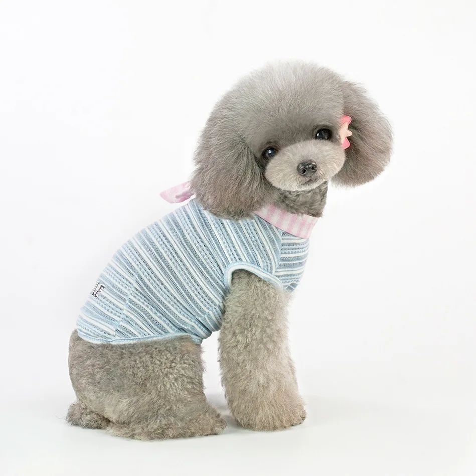 

stripe scarf classical dog clothes cat vest breathable pet apparel, Many colors