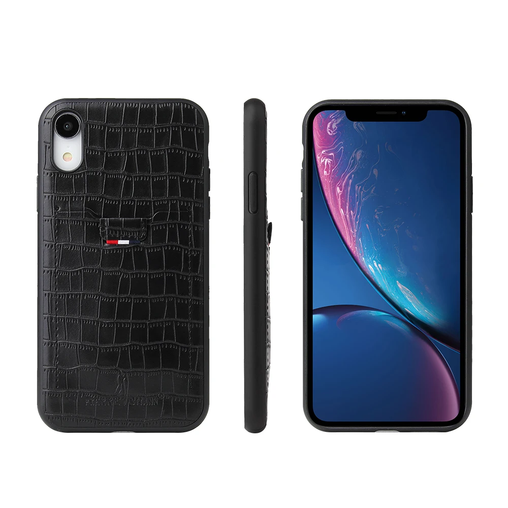

For Apple iPhone Compatible Slim Fit PU Leather Back Case for iPhone XR Wallet Phone Case, Black, brown, green, red, gray