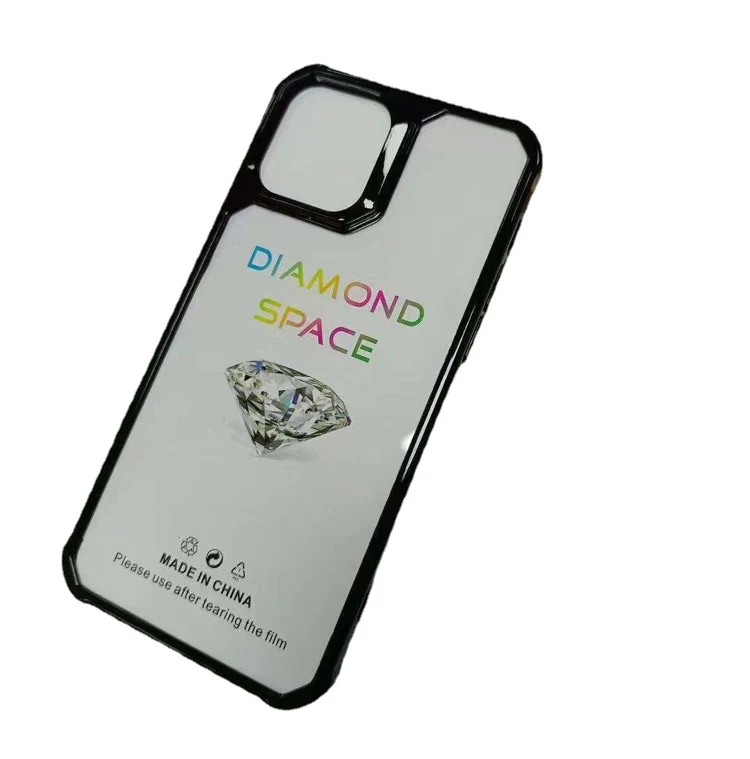 

Super Candy Bumper Hard Transparent Diamond Space 2in1 TPU PC Clear Mobile Cell Phone Cover Case For Samsung Galaxy S21 Ultra