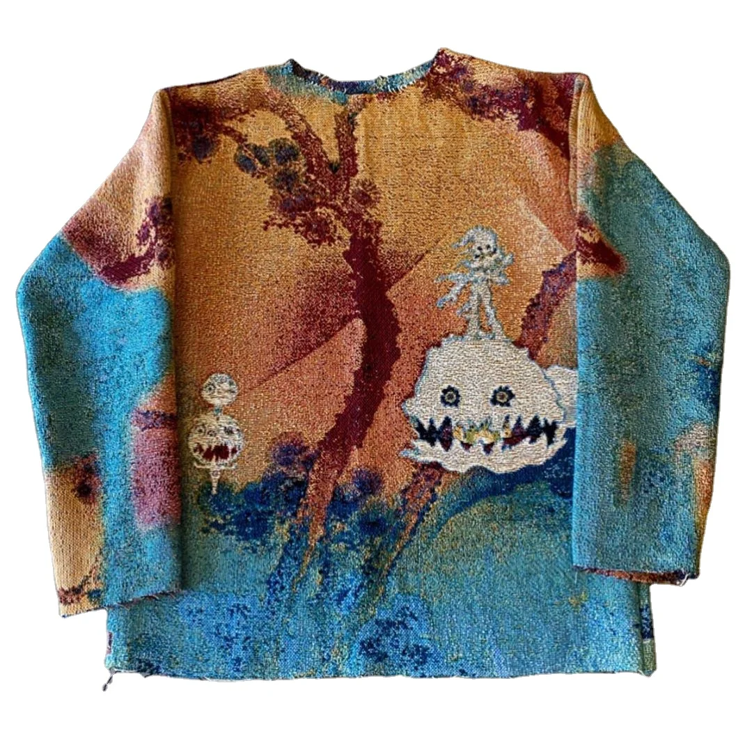 

Wholesale China Factory Customized Woven Tapestry Blanket men Sweater sweatshirt hoodie plus size crop sweatshirts, Customized color