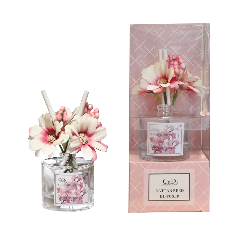 

30ml C&D Customized home decoration Popular gift mini flower reed diffuser