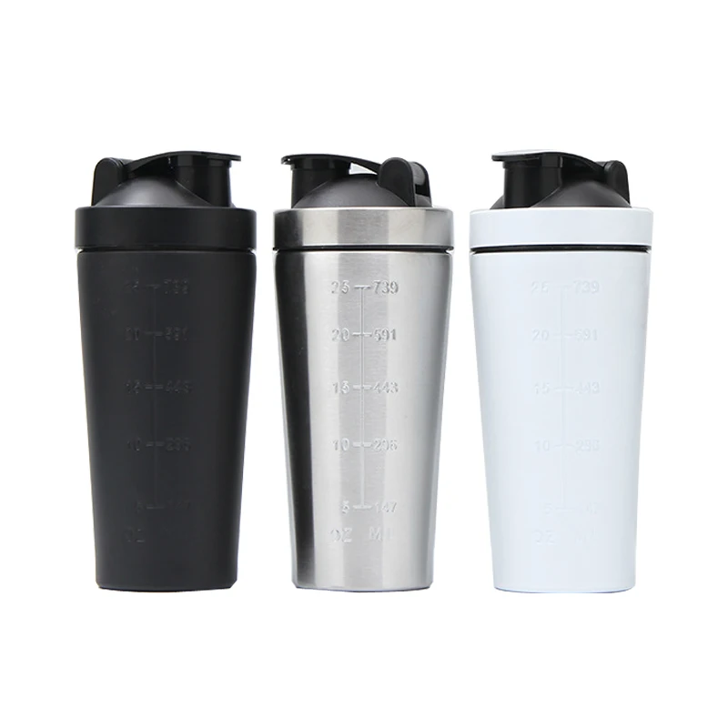 750ml 304 Stainless Steel Shaker Bottle Wholesale Bpa Free Custom Logo