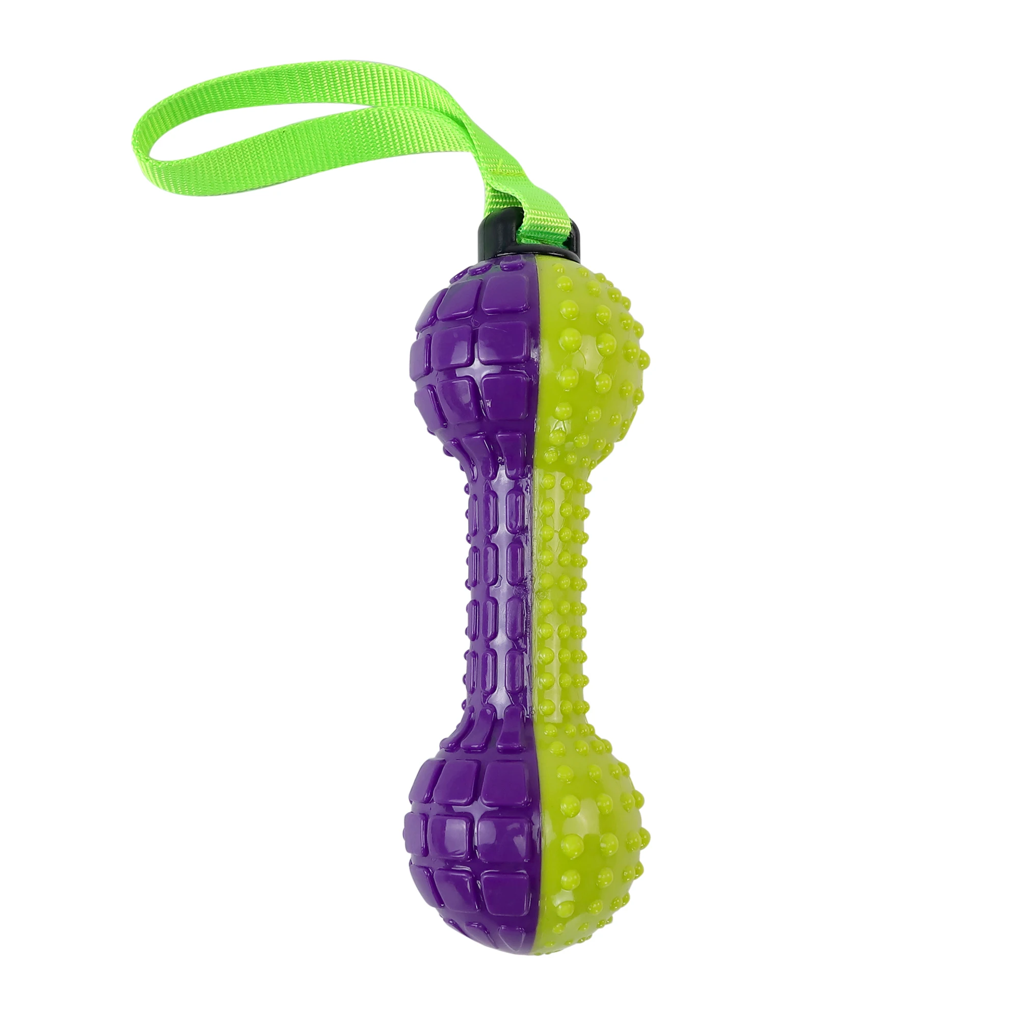 

Pet Dog Chew Toy Dumbbell Shape with Hand Strap Dog TPR Toy